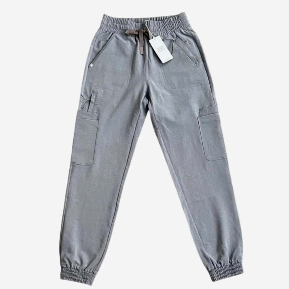 Figs Charlotte 21 Pocket Slim Scrub Pants in Gray XXS/2XS PO 2158